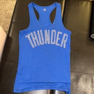 ALO Yoga Blue Sleeveless Racerback Tank